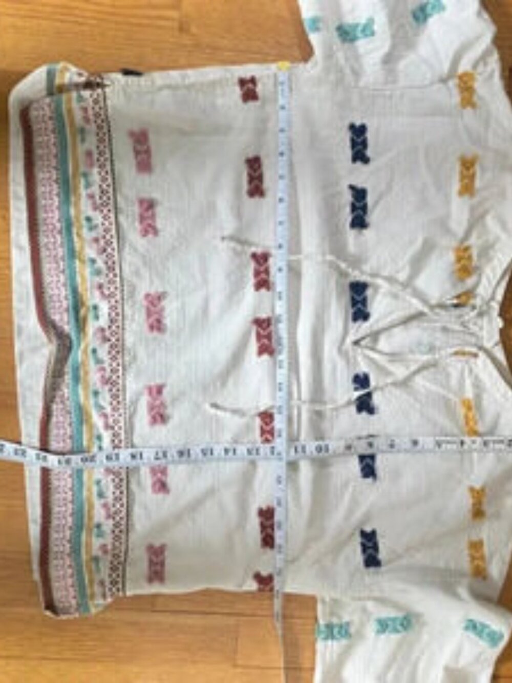 Lou & Grey Embroidered Boho Peasant Top (M) - Picture 6 of 10